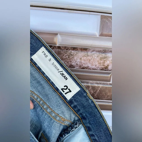 Rag & Bone Vintage Crop Flare Carlsbad Blue Jeans 27 - Picture 12 of 16